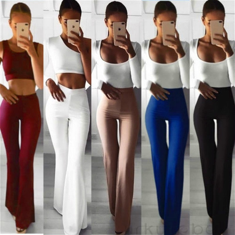 High Waist Flare Pants | Sassy Nilah Boutique