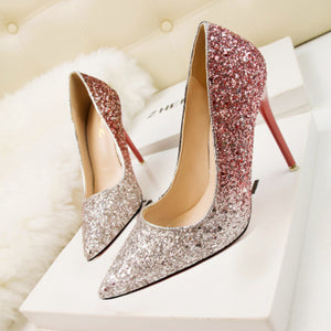 Wedding Shoes Women Pumps Luxury  Ladies Singles Shoes Sexy High Heel