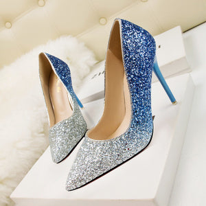 Wedding Shoes Women Pumps Luxury  Ladies Singles Shoes Sexy High Heel