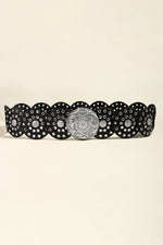 Vintage PU Leather Wide Belt