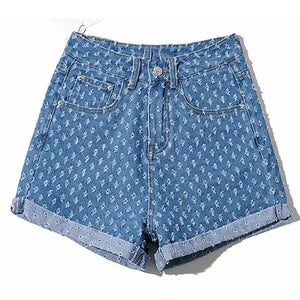 Women's Blue Casual Shorts | Blue Casual Shorts | Sassy Nilah Boutique